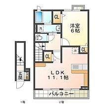 カーサ・ルミエール 203 ｜ 三重県津市神納（賃貸アパート1LDK・2階・46.09㎡） その2