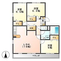 シュロス作右衛門 203 ｜ 三重県津市栄町4丁目（賃貸マンション3LDK・2階・79.71㎡） その2