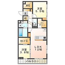 ディーシャンブル　南丸之内B 202 ｜ 三重県津市南丸之内（賃貸マンション2LDK・2階・56.91㎡） その2