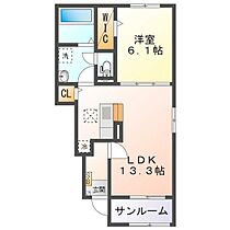 ラルース　Ａ 102 ｜ 三重県津市一身田中野（賃貸アパート1LDK・1階・50.01㎡） その2