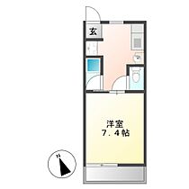 セジュール長井 203 ｜ 三重県津市一身田平野（賃貸アパート1K・2階・24.10㎡） その2