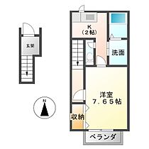 アンフィニIII 202 ｜ 三重県津市島崎町（賃貸アパート1K・2階・34.42㎡） その2