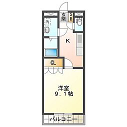 MarineGarden 1Kの間取図画像