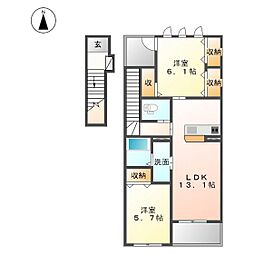 ラピュタ伍番館 2階