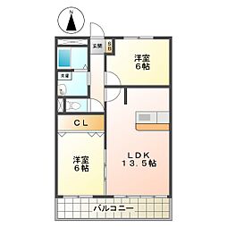 間取図画像 2LDK