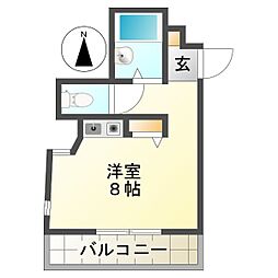 ファースト・ステージまちや ワンルームの間取図画像