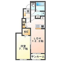 ル・ポール南新町 B 1階/102