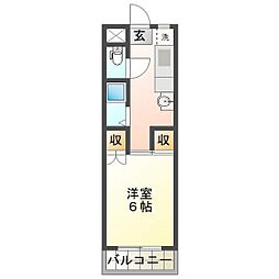 エグゼ杉谷 2階/2B