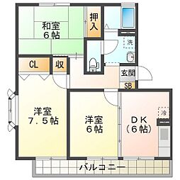 セ・モアＢ 2階/201