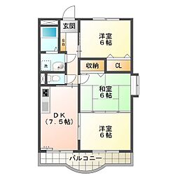 サウスヒルズ A 2階