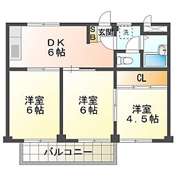リプルスハイツ　B棟 2階/2D