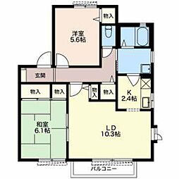 ディアス　ライラックガーデンD 1階