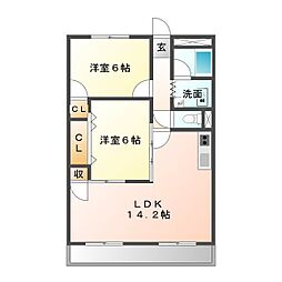 ドゥナーレ津新町 1階