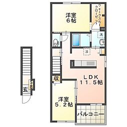 アドヴァン C 2階/203