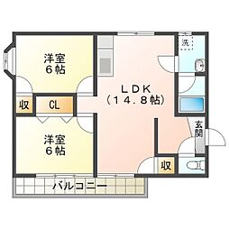 BEリバービル 2階/2A