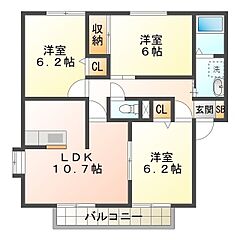 物件の間取り