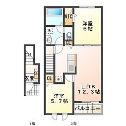 セシル 2階