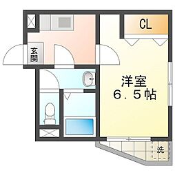 アパート 1Kの間取図画像