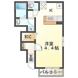 プラムグローヴ ワンルームの間取図画像