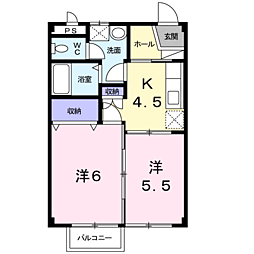 アンレ−ヴ 2階