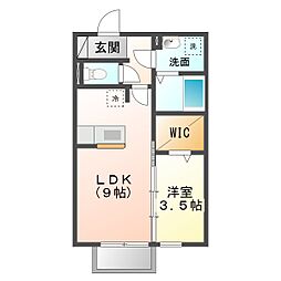 ネクサスA 1LDKの間取図画像