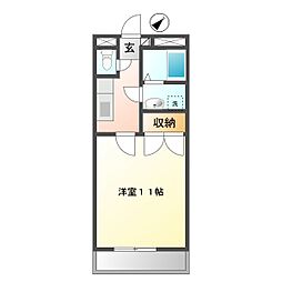 マルシェ・アイ 1Kの間取図画像