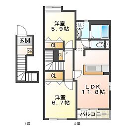 サンプレイスM B棟 2階