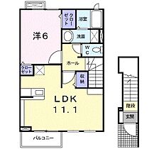 グローヴ・III 201 ｜ 三重県四日市市小古曽1丁目（賃貸アパート1LDK・2階・46.09㎡） その2