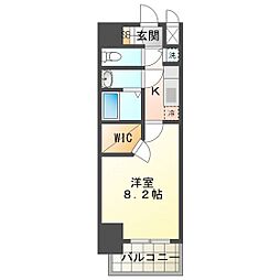 S-RESIDENCE四日市市堀木amante(アマンテ) 1Kの間取図画像