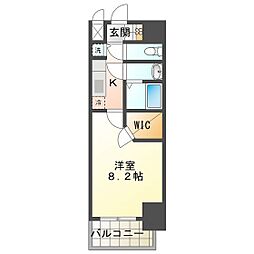 Ｓ-ＲＥＳＩＤＥＮＣＥ四日市市堀木ａｍａｎｔｅ（アマンテ） 8階1Kの間取り