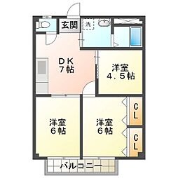 ときわのガーデンハイツB棟 2階