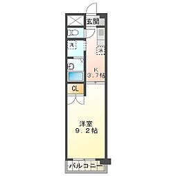 BelleDemeure 1Kの間取図画像
