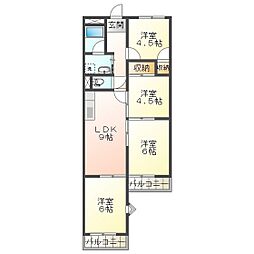 ヒラボウマンション 4LDKの間取図画像