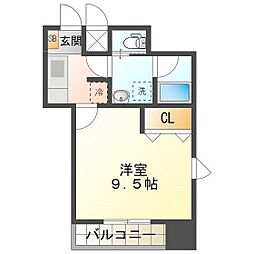M'sビレッジ 1Kの間取図画像