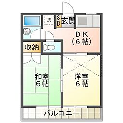 マリオ笹川　Ａ棟 2階/201
