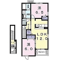ガロファーノ 2LDKの間取図画像