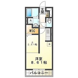 エスペランサS8 ワンルームの間取図画像