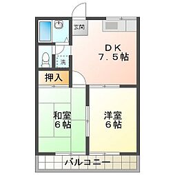 間取図画像 2DK