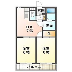 間取図画像 2DK