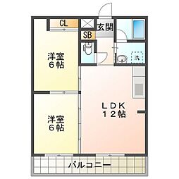 レーベン西条 Ａ棟 2階