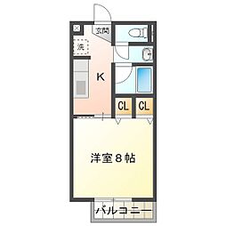 エクセレンス 1Kの間取図画像