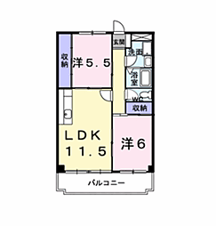 ル・ポール三日市 2階