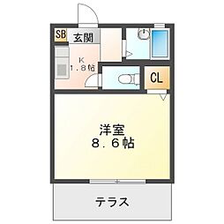 リヴェール鈴鹿Ｃ 1階/102