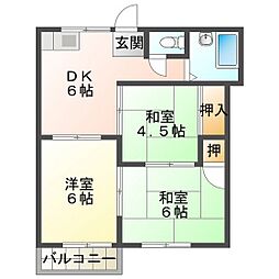 グリーンAハイツII 1階/102