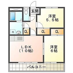 エスティ阪田 1階