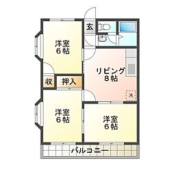 シティーハイツパテリッシアIII 1階