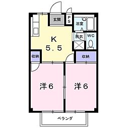 ハピネスタウン 2階/2-C