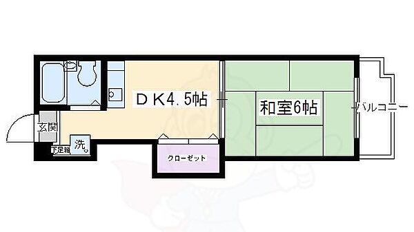 ベレビュー室町 ｜京都府京都市中京区冷泉町(賃貸マンション1DK・3階・24.00㎡)の写真 その2