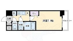 アドバンス京都ソナーレ 1Kの間取図画像