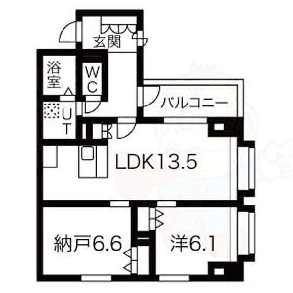 コモド御所南 ｜京都府京都市中京区福屋町(賃貸マンション2LDK・2階・60.99㎡)の写真 その2